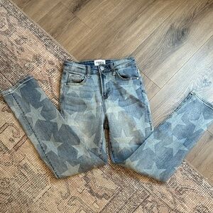Starry Blue Straight Leg Jeans